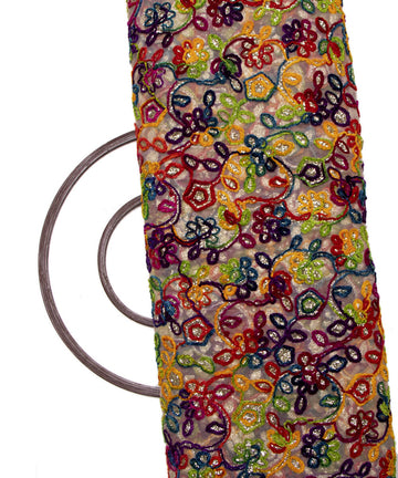 Net Embroidery Fabric Material Boutique Designer